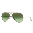 Ray-ban Men's Aviator Copper Sunglasses, Green Lenses - Rb3025