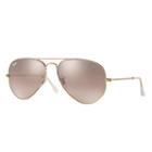 Ray-ban Men's Aviator Gold Sunglasses, Gray Lenses - Rb3025
