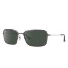 Ray-ban Gunmetal Sunglasses, Polarized Green Lenses - Rb3514m