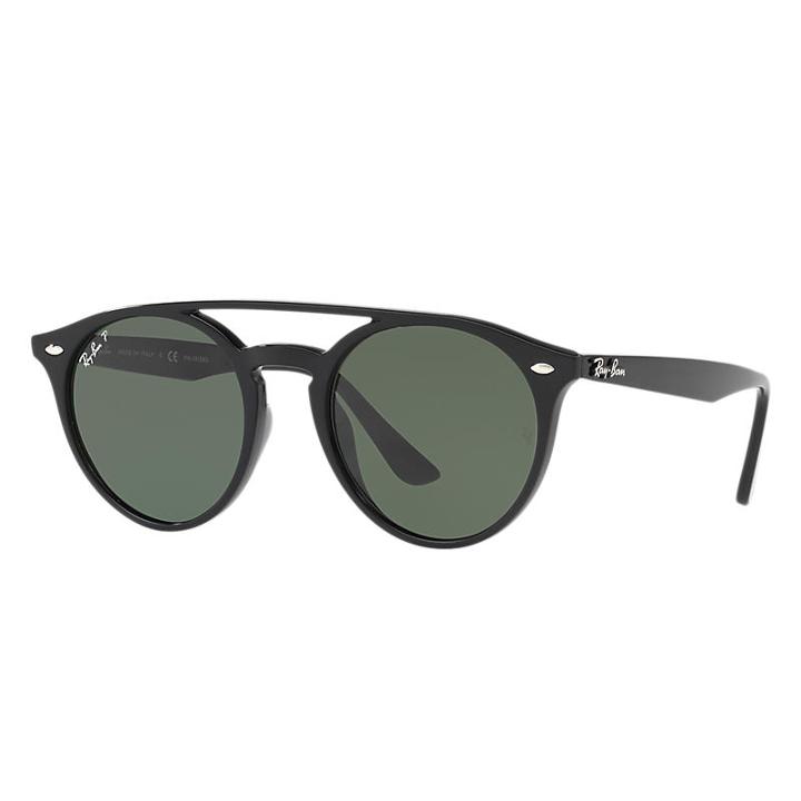 Ray-ban Black Sunglasses, Polarized Green Lenses - Rb4279f