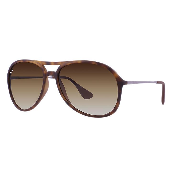 Ray-ban Alex Gunmetal Sunglasses, Brown Lenses - Rb4201