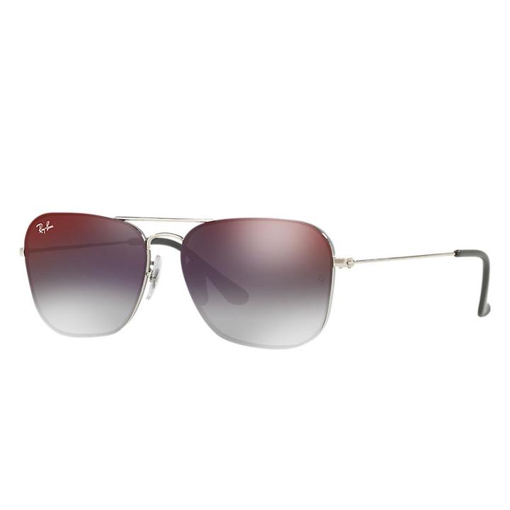 Ray-ban Silver Sunglasses, Gray Lenses - Rb3603