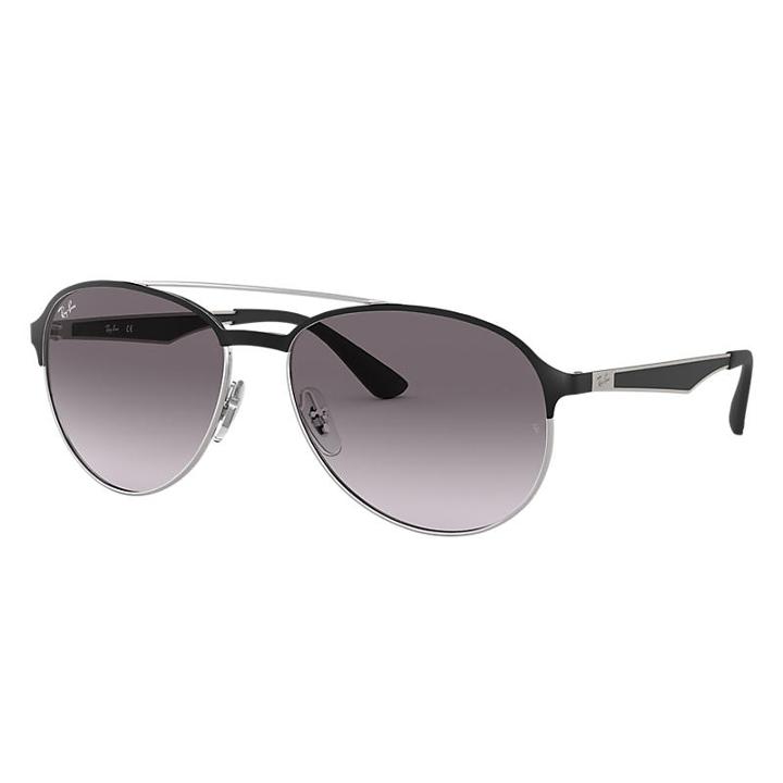 Ray-ban Gunmetal Sunglasses, Gray Lenses - Rb3606