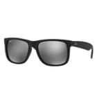 Ray-ban Men's Justin Color Mix Black Sunglasses, Gray Lenses - Rb4165