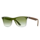 Ray-ban Blaze Wayfarer Green Sunglasses, Green Sunglasses Lenses - Rb4440n