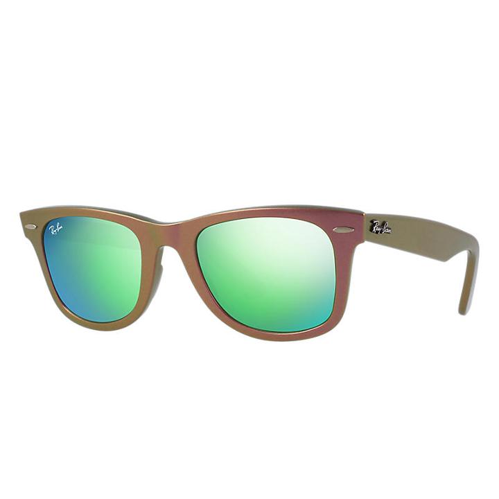 Ray-ban Men's Original Wayfarer Cosmo Green Sunglasses, Green Sunglasses Lenses - Rb2140