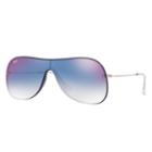 Ray-ban Silver Sunglasses, Blue Lenses - Rb4311n