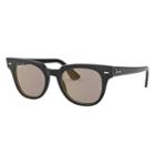 Ray-ban Meteor Classic Black Sunglasses, Polarized Blue Lenses - Rb2168