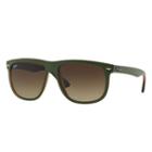 Ray-ban Green Sunglasses, Brown Lenses - Rb4147