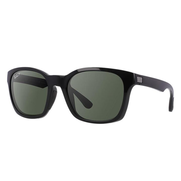 Ray-ban Black Sunglasses, Polarized Green Lenses - Rb4197