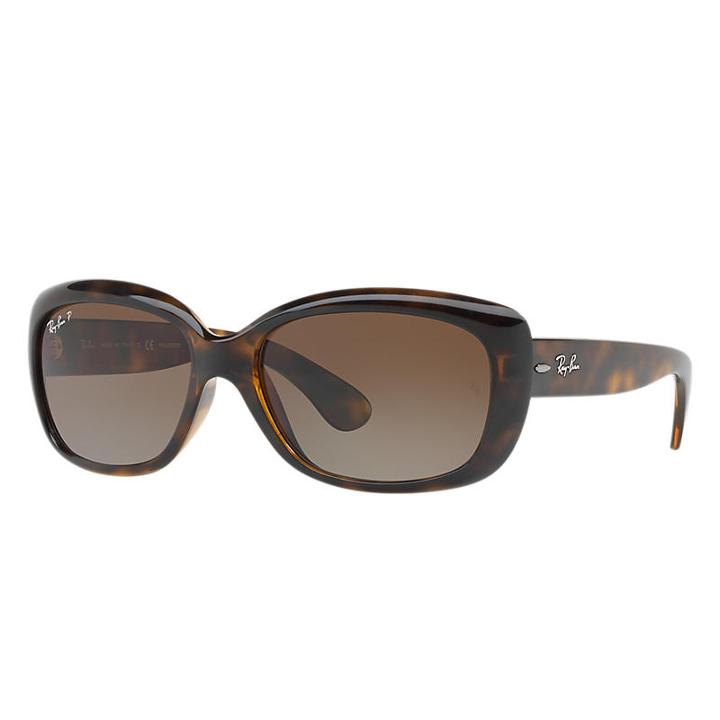 Ray-ban Women's Jackie Ohh Tortoise Sunglasses, Polarized Brown Lenses - Rb4101