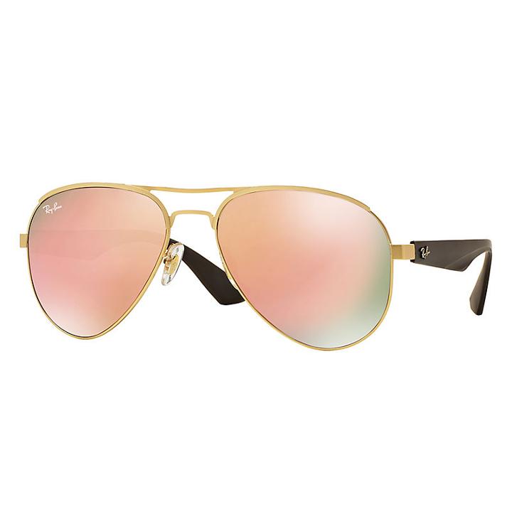 Ray-ban Brown Sunglasses, Pink Lenses - Rb3523