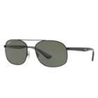 Ray-ban Black Sunglasses, Polarized Green Lenses - Rb3593