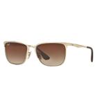 Ray-ban Gold Sunglasses, Brown Lenses - Rb3508