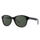 Ray-ban Black Sunglasses, Green Lenses - Rb4203