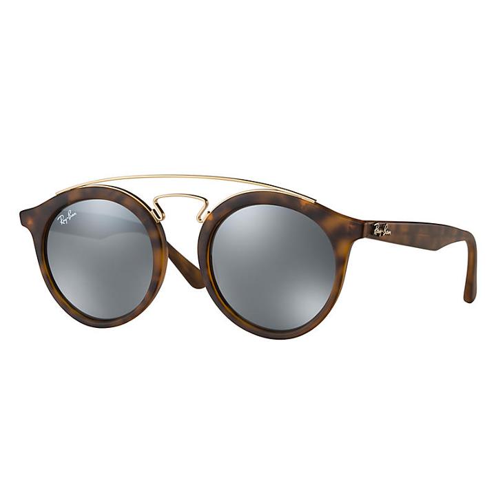 Ray-ban Gatsby I Tortoise Sunglasses, Gray Lenses - Rb4256