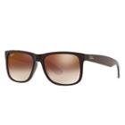Ray-ban Men's Justin Brown Sunglasses, Brown Sunglasses Flash Lenses - Rb4165