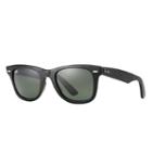 Ray-ban Men's Men's Original Wayfarer Black  Sunglasses, Green Lenses - Rb2140