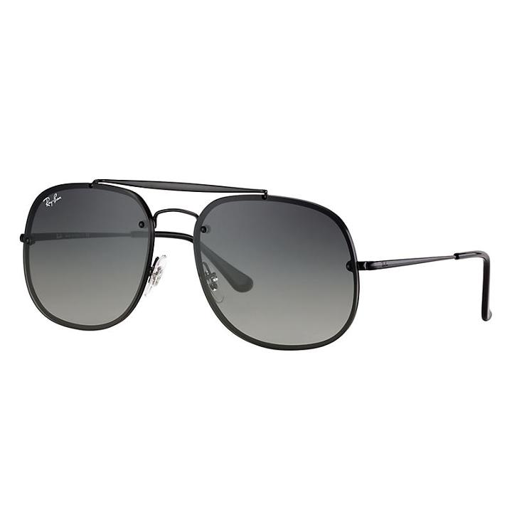 Ray-ban Men's Blaze General Black Sunglasses, Gray Lenses - Rb3583n
