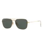 Ray-ban Gold Sunglasses, Green Lenses - Rb3603