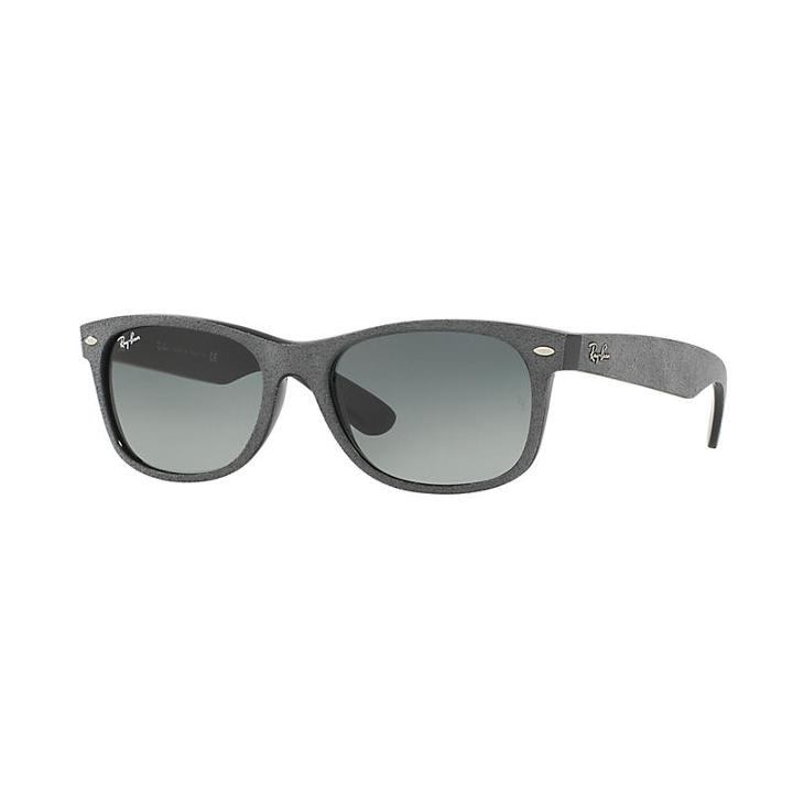 Ray-ban New Wayfarer With Alcantara  Grey Sunglasses, Gray Lenses