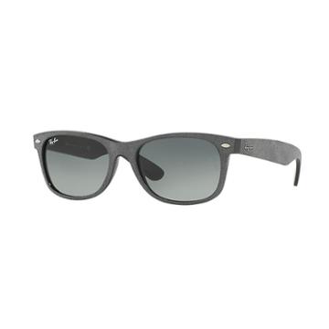 Ray-ban New Wayfarer With Alcantara  Grey Sunglasses, Gray Lenses