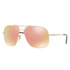 Ray-ban Rb3587 Chromance Gold Sunglasses, Polarized Pink Lenses - Rb3587ch