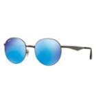 Ray-ban Gunmetal Sunglasses, Blue Lenses - Rb3537