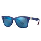 Ray-ban Scuderia Ferrari Collection Blue Sunglasses, Polarized Blue Sunglasses Lenses - Rb4195m
