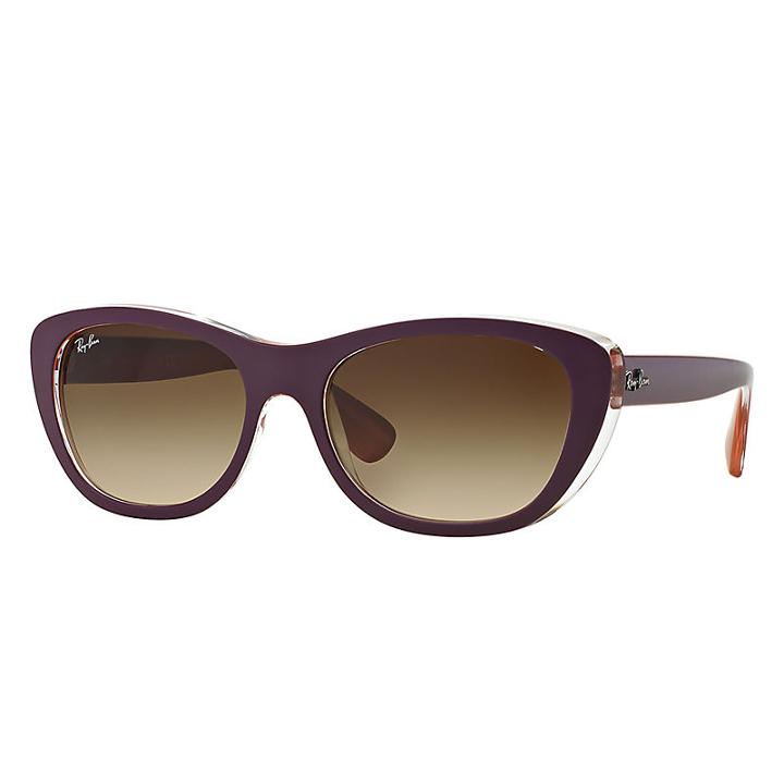 Ray-ban Purple Sunglasses, Brown Lenses - Rb4227
