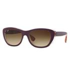 Ray-ban Purple Sunglasses, Brown Lenses - Rb4227