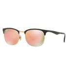Ray-ban Black Sunglasses, Pink Lenses - Rb3538
