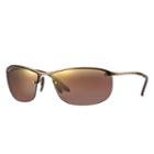 Ray-ban Men's Chromance Brown Sunglasses, Polarized Violet Lenses - Rb3542