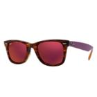 Ray-ban Original Wayfarer Bicolor Purple Sunglasses, Red Lenses - Rb2140