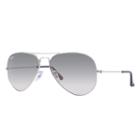 Ray-ban Men's Aviator Silver Sunglasses, Gray Lenses - Rb3025
