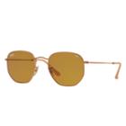 Ray-ban Hexagonal Evolve Copper Sunglasses, Brown Lenses - Rb3548n
