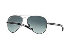 Ray-ban Men's Gunmetal Aviator Sunglasses