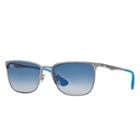 Ray-ban Gunmetal Sunglasses, Blue Lenses - Rb3508