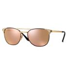 Ray-ban Men's Signet Gold Sunglasses, Pink Lenses - Rb3429m