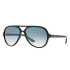 Ray-ban Cats 5000 Black Sunglasses, Blue Lenses - Rb4125