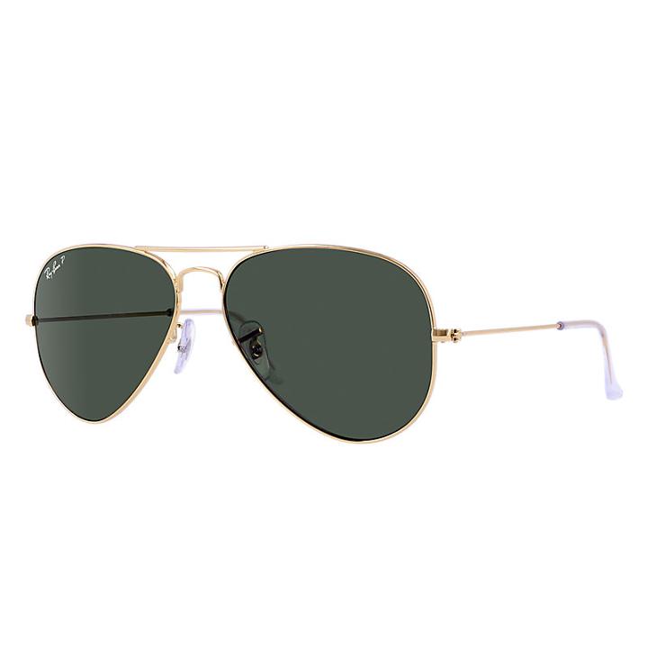 Ray-ban Aviator Classic Gold  Sunglasses, Polarized Green Lenses - Rb3025