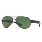 Ray-ban Black Sunglasses, Green Lenses - Rb3509