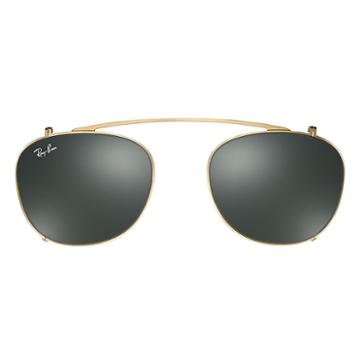 Ray-ban Rb6317 Clip-on Gold Sunglasses - Rb6317c