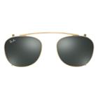 Ray-ban Rb6317 Clip-on Gold Sunglasses - Rb6317c
