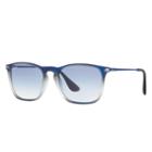 Ray-ban Men's Chris Blue Sunglasses, Blue Sunglasses Lenses - Rb4187