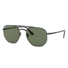 Ray-ban Black Sunglasses, Green Lenses - Rb3609