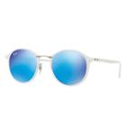 Ray-ban White Sunglasses, Blue Lenses - Rb4242