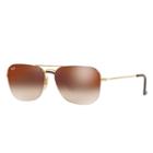 Ray-ban Gold Sunglasses, Brown Lenses - Rb3603