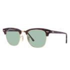 Ray-ban Men's Clubmaster Classic Blue Sunglasses, Polarized Green Lenses - Rb3016