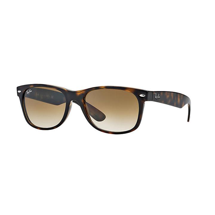 Ray-ban Men's New Wayfarer Blue Sunglasses, Brown Lenses